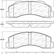 Load image into Gallery viewer, StopTech Performance 10-14 Ford F-150 Front Brake Pads - Side View