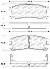 Load image into Gallery viewer, StopTech Performance 4/89-99 Mitsubishi Eclipse GST Rear Brake Pads - Installation View