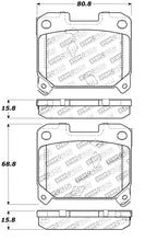 Load image into Gallery viewer, StopTech Performance 5/93-98 Toyota Supra Turbo Rear Brake Pads - Main Product View