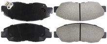 Load image into Gallery viewer, StopTech Performance 98-02 Honda Accord Coupe/Sedan 4cyl Rear Drum/Disc Front Brake Pads - Installation View