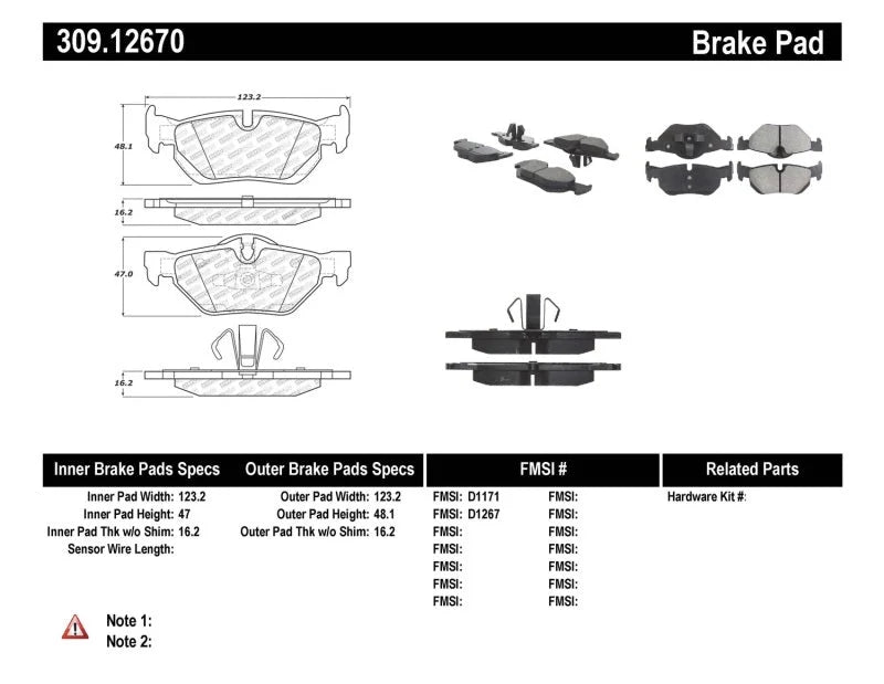 StopTech Performance Brake Pads - Main Product View