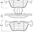 Load image into Gallery viewer, StopTech Performance Brake Pads - Back View