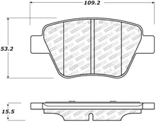 Load image into Gallery viewer, StopTech Performance Volkswagen Rear Brake Pads - Back View