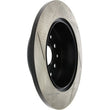 Load image into Gallery viewer, StopTech Power Slot 00-05 Lexus IS300 Rear Left SportStop Slotted Rotor - Main Product View