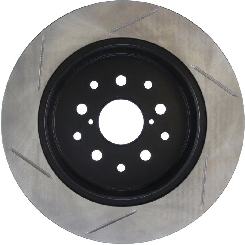 StopTech Power Slot 00-05 Lexus IS300 Rear Left SportStop Slotted Rotor - Back View