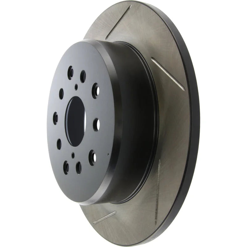 StopTech Power Slot 00-05 Lexus IS300 Rear Right SportStop Slotted Rotor - Back View