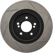 Load image into Gallery viewer, StopTech Power Slot 01-07 BMW M3 (E46) / 00-04 BMW M5 (E39) Rear Right Slotted Rotor - Side View