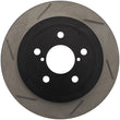 Load image into Gallery viewer, StopTech Power Slot 02-05 WRX Rear Right SportStop Slotted Rotor - Main Product View