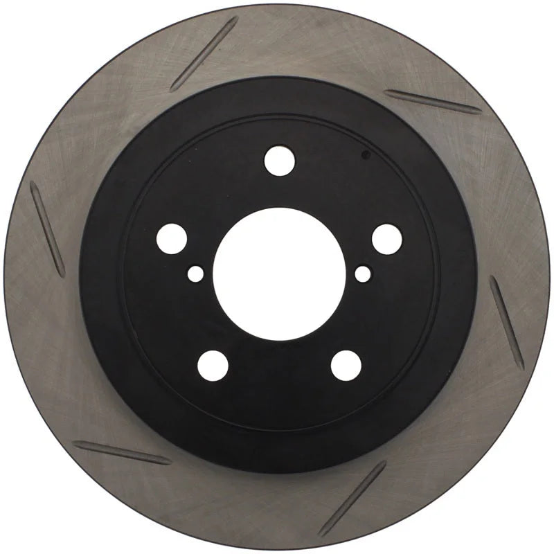 StopTech Power Slot 02-05 WRX Rear Right SportStop Slotted Rotor - Main Product View