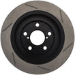 Load image into Gallery viewer, StopTech Power Slot 02-05 WRX Rear Right SportStop Slotted Rotor - Side View