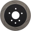Load image into Gallery viewer, StopTech Power Slot 03-05 350Z / 03-04 G35 / 03-05 G35X SportStop Slotted Rear Left Rotor - Main Product View