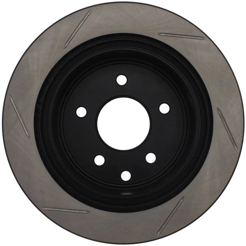 StopTech Power Slot 03-05 350Z / 03-04 G35 / 03-05 G35X SportStop Slotted Rear Right Rotor - Side View