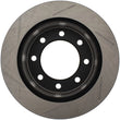 Load image into Gallery viewer, StopTech Power Slot 03-06/08-09 Chevy Avalanche 2500 / 04-09 Silverado 3500 4WD/06-09 2WD (Single R - Back View