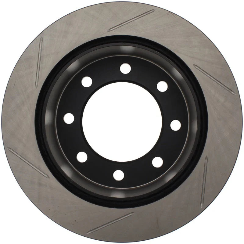 StopTech Power Slot 03-06/08-09 Chevy Avalanche 2500 / 04-09 Silverado 3500 4WD/06-09 2WD (Single R - Back View