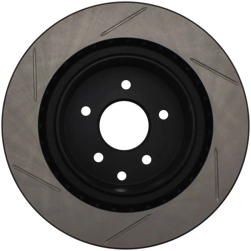 StopTech Power Slot 03-07 350z/ 03-04 G35 w/ Brembo SportStop Slotted Rear Left Rotor - Side View