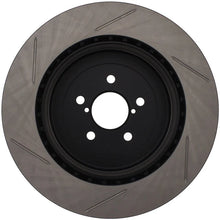 Load image into Gallery viewer, StopTech Power Slot 04 STi Rear Left Slotted Rotor - Side View