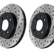 Load image into Gallery viewer, StopTech Power Slot 05-07 Cadillac XLR / 06-09 Chevy Corvette Front Left Drilled &amp; Slotted Rotors - Main Product View