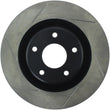 Load image into Gallery viewer, StopTech Power Slot 05-07 Cadillac XLR / 06-09 Chevy Corvette Front Right Slotted Rotors - Main Product View
