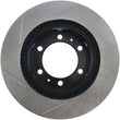 Load image into Gallery viewer, StopTech Power Slot 05-09 Toyota Tacoma/03-09 4 Runner Slotted Left Front Rotor - Side View