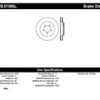 Load image into Gallery viewer, StopTech Power Slot 05-10 Mustang GT V8-4.6L Front Left Drilled Rotor - Back View