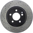 Load image into Gallery viewer, StopTech Power Slot 05-10 Mustang GT V8-4.6L Front Right Drilled Rotor - Main Product View