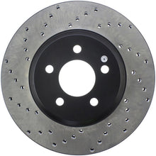 Load image into Gallery viewer, StopTech Power Slot 05-10 Mustang GT V8-4.6L Front Right Drilled Rotor - Main Product View
