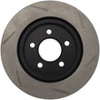 Load image into Gallery viewer, StopTech Power Slot 05-10 Mustang V6/4.0L / GT V8-4.6L Rear Right Slotted Rotor - Side View