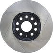 Load image into Gallery viewer, StopTech Power Slot 05-10 VW Jetta (except Wagon) Front Left Slotted Rotor - Side View