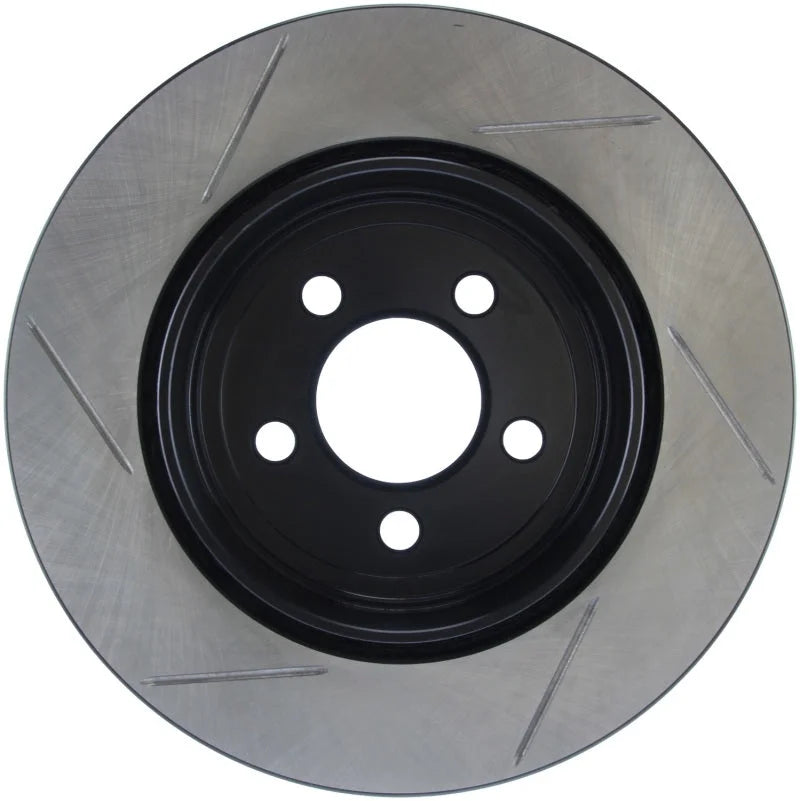 StopTech Power Slot 05 Chrysler 300C 5.7L V8 w/ Vented Rear Disc Rear Left SportStop Slotted Rotor - Side View