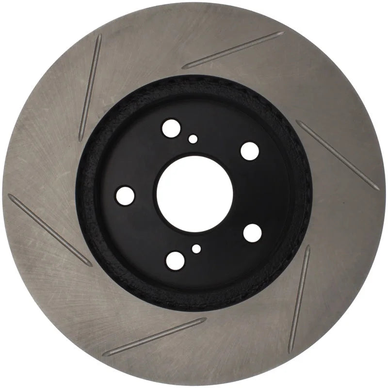 StopTech Power Slot 06-07 Lexus IS250/350 / 08 IS250 Slotted Left Front Rotor - Side View