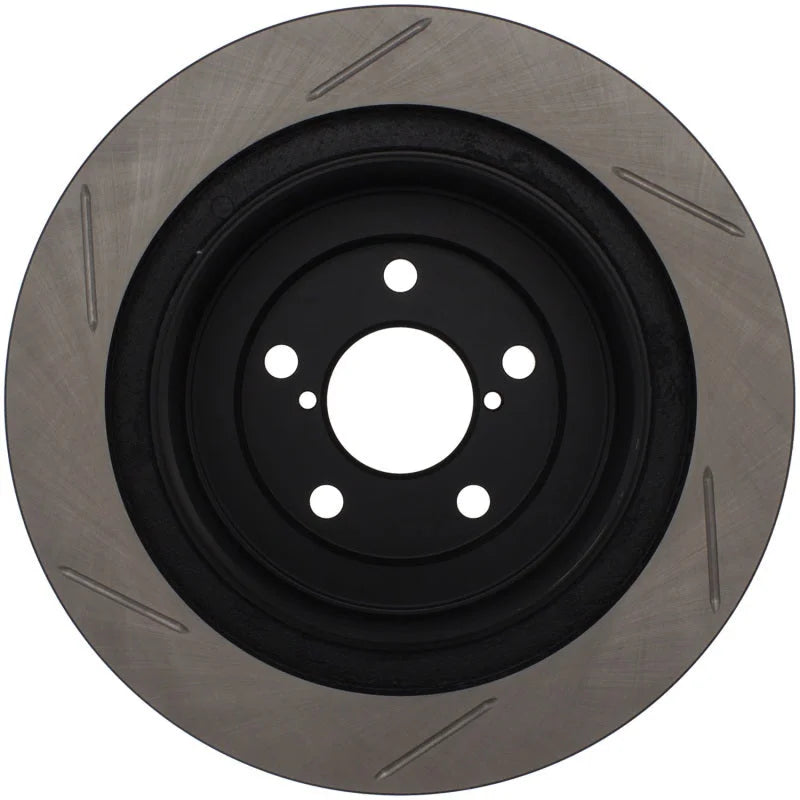 StopTech Power Slot 06-07 WRX / 05-08 LGT Rear Right Slotted Rotor - Side View