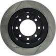 Load image into Gallery viewer, StopTech Power Slot 06-08 Dodge Ram 1500/03-08 Ram 2500/3500 All 2wd/4wd Rear Left Slotted Rotor - Side View