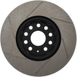 Load image into Gallery viewer, StopTech Power Slot 06-10 Audi A3 / 08-10 TT / 06-09 VW GTI Mlk V/Passat Left Front Slotted Rotor - Side View