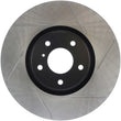 Load image into Gallery viewer, StopTech Power Slot 07-08 Infiniti G35 2WD / 08 G37 Coupe SportStop Slotted Front Left Rotor - Main Product View