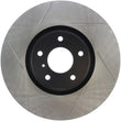 Load image into Gallery viewer, StopTech Power Slot 07-08 Infiniti G35 2WD / 08 G37 Coupe SportStop Slotted Front Right Rotor - Main Product View