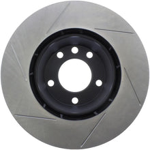 Load image into Gallery viewer, StopTech Power Slot 07-10 Audi Q7 / 03-10 Porsche Cayenne Left Front Slotted Rotor - Side View