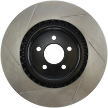 Load image into Gallery viewer, StopTech Power Slot 07-10 Ford Mustang Shelby Front Left Slotted Rotor - Side View