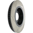 Load image into Gallery viewer, StopTech Power Slot 08-09 Infiniti QX4/QX56 / 07-09 Nissan Armada Left Front Slotted Rotor - Main Product View
