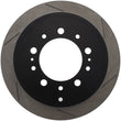 Load image into Gallery viewer, StopTech Power Slot 08-09 Lexus LX450/470/570 / 07-09 Toyota Tundra Slotted Left Rear Rotor - Main Product View