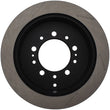 Load image into Gallery viewer, StopTech Power Slot 08-09 Lexus LX450/470/570 / 07-09 Toyota Tundra Slotted Left Rear Rotor - Side View