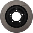 Load image into Gallery viewer, StopTech Power Slot 08-09 Toyota Sequoia / 07-09 Tundra Slotted Left Front Rotor - Side View