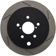 Load image into Gallery viewer, StopTech Power Slot 08-10 WRX Rear Left Slotted Rotor - Main Product View