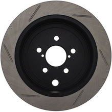 Load image into Gallery viewer, StopTech Power Slot 08-10 WRX Rear Left Slotted Rotor - Side View