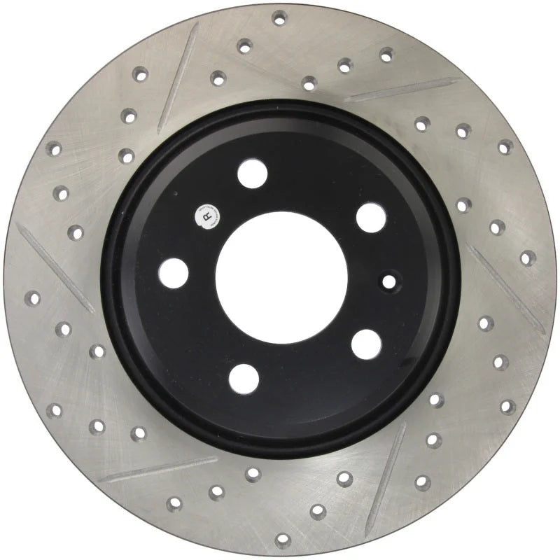 StopTech Power Slot 09-10 Audi A4/A4 Quattro / 08-10 A5 / 10 S4 Rear Right Drilled & Slotted Rotor - Additional View 5