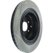 Load image into Gallery viewer, StopTech Power Slot 09 Infiniti FX50 5.0L-V8 Slotted Rear Left Rotor - Main Product View