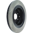 Load image into Gallery viewer, StopTech Power Slot 09 Infiniti FX50 5.0L-V8 Slotted Rear Right Rotor - Main Product View