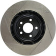 Load image into Gallery viewer, StopTech Power Slot 10-6/11 Audi S4 / 08-11 S5 Front Left Slotted Rotor - Back View