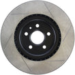 Load image into Gallery viewer, StopTech Power Slot 10 Camaro SS 8cyl / 09 Pontiac G8 GXP Front Right Slotted Rotor - Side View