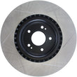 Load image into Gallery viewer, StopTech Power Slot 10 Hyundai Genesis Coupe Track Front Right Slotted Rotor - Back View