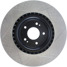 Load image into Gallery viewer, StopTech Power Slot 10 Hyundai Genesis Coupe Track Front Right Slotted Rotor - Back View